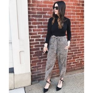 J.Crew - Silk Leopard Print Pants